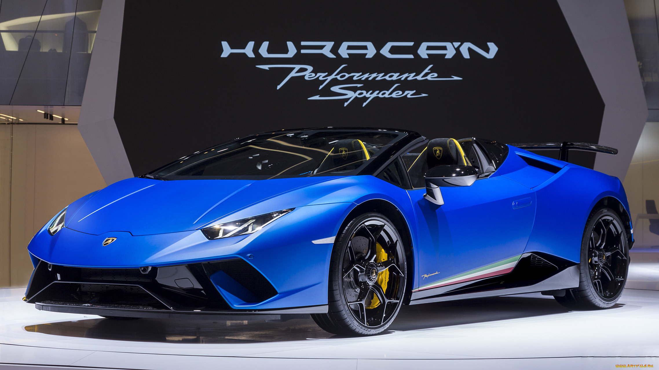 lamborghini huracan spyder performante 2019, ,    , lamborghini, huracan, spyder, performante, 2019, blue